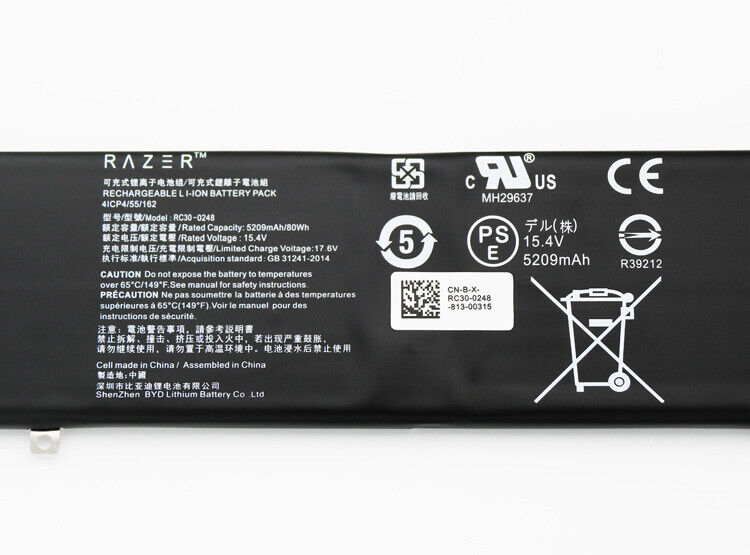 Genuine Battery Razer Blade Stealth 15 RZ09-02385 RZ09-02386 RC30-0248