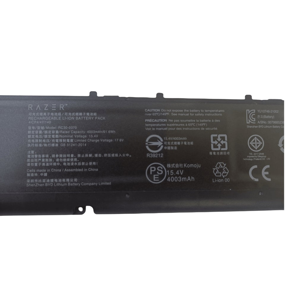 Battery Pack for Razer Blade RZ09-0368 RZ09-0370 RZ09-0427 RC30-0370