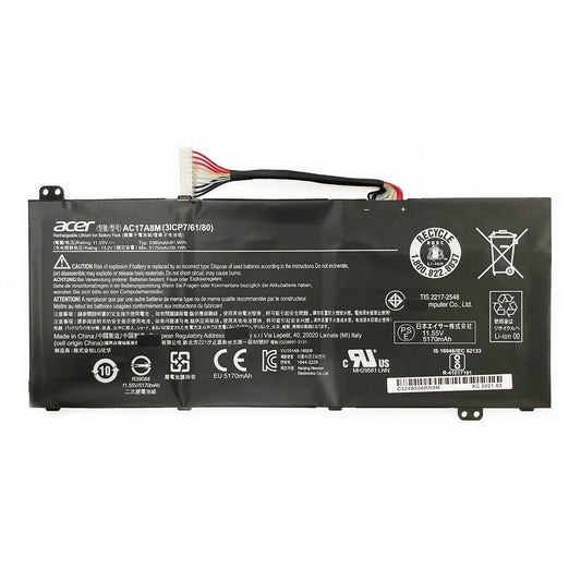 Acer AC17A8M Battery TravelMate X314-51-M X314-51-MG X3310-M X3410-MG 3ICP7/61/80 KT.0030G.018