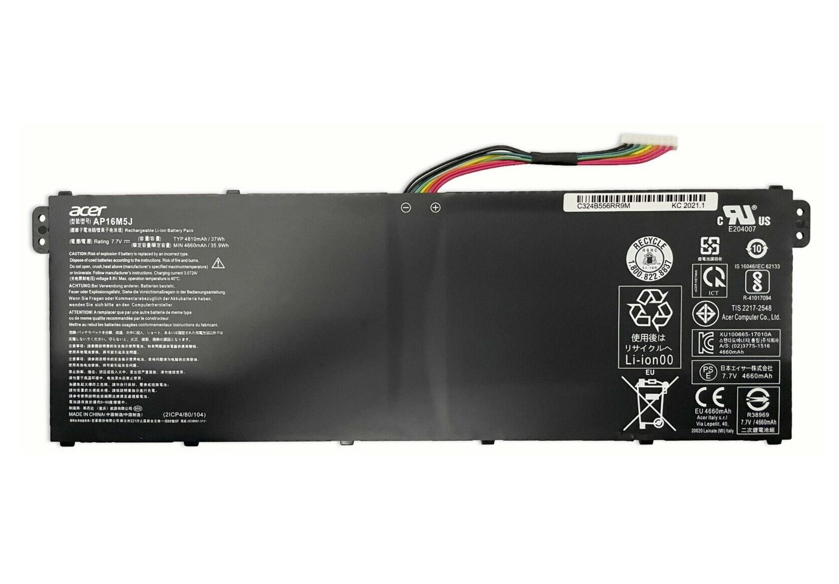 Acer AP16M5J Battery Aspire A315-32 A315-33 A315-41 A315-51 A315-53 2ICP4/80/104