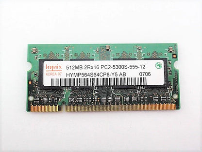 Acer Memory RAM SODIMM 512MB PC2-5300S KN.5120G.019 HYMP564S64CP6-Y5