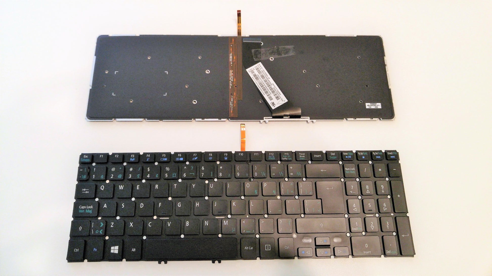 Acer NK.L1717.0CA Keyboard CA BL Aspire V7-582 V7-582P V7-582PG V7-583 AEZRKK00010 AEQRKK00010 NSK-R91BQ