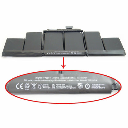 Apple 020-7469-A New Genuine Battery MacBook Pro 15 Retina A1398 A1417 