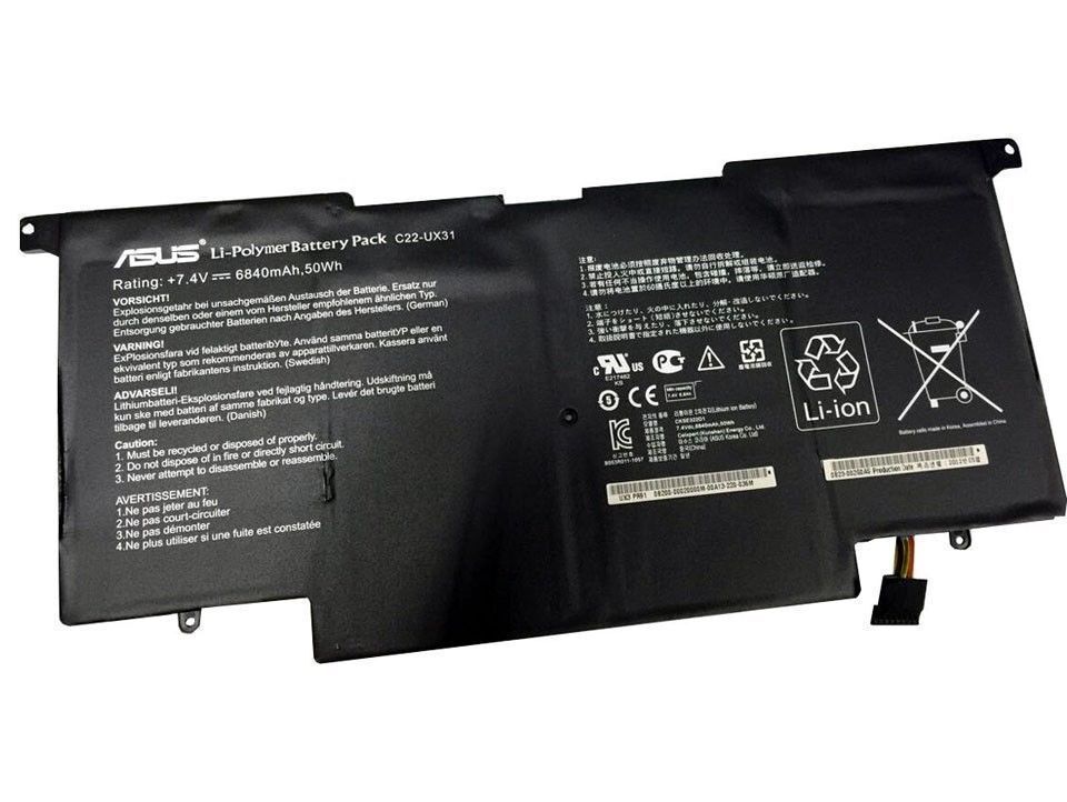 ASUS 0B200-00020100 New Genuine Battery Pack ZenBook UX31 UX31A UX31E C22-UX31 0B200-00020000 0B200-00020100M