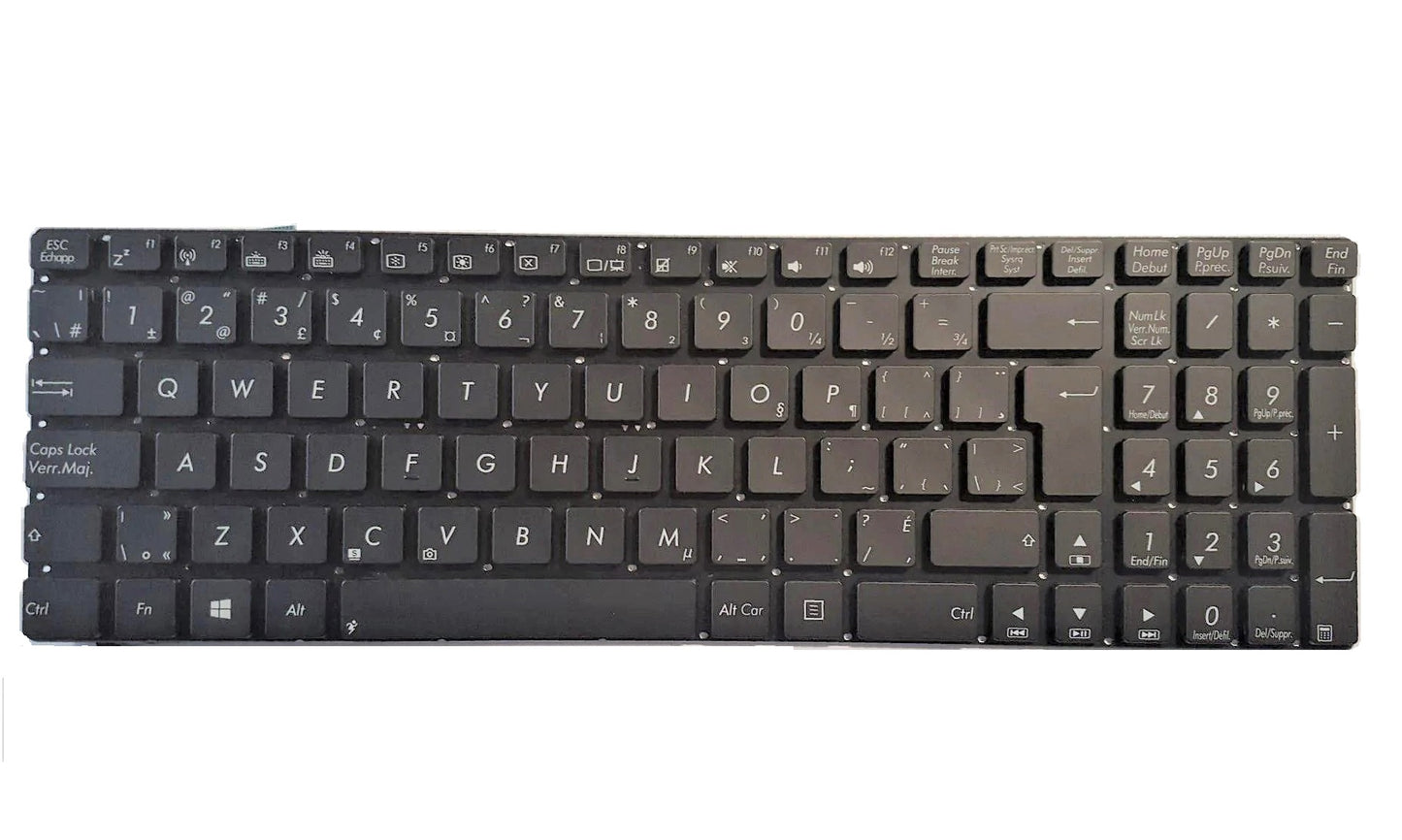 ASUS 0KNB0-6621CB00 Keyboard CA Backlit R514JR R701VB R701VJ R701VM R701VZ NSK-UPK2M 0KN0-M32CB23