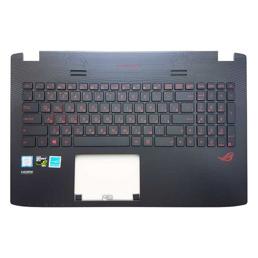 ASUS 13NB07Z1AP0331 New Palmrest Keyboard US Backlit GL552V GL552VW GL552VX 13N0-RZA0F31 90NB07Z1-R31US0