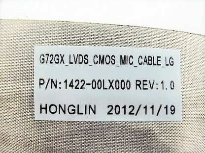 ASUS New LCD LED LVDS Display Video Screen Cable G72 G72GX G72GZ G72V G72X 1422-00LY000 1422-00LX000