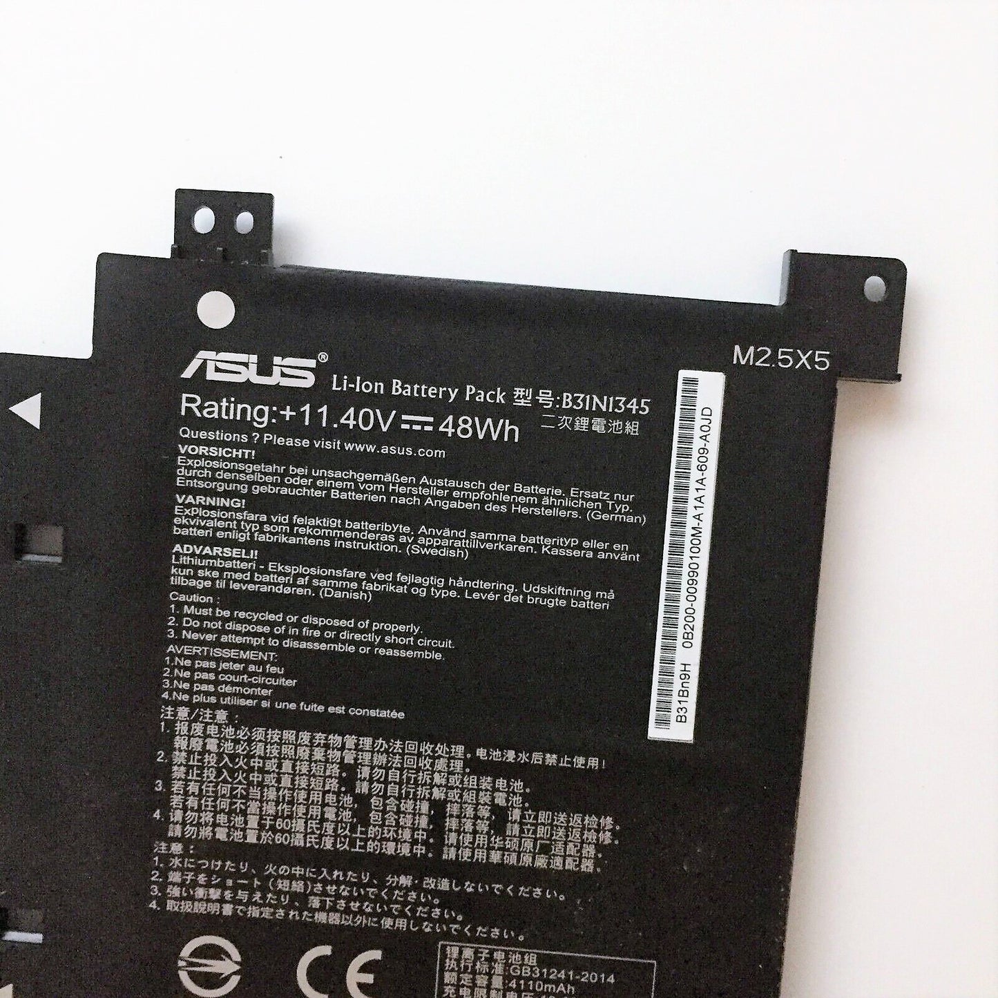 ASUS B31N1345 Battery Transformer Book Flip TP500LA TP500LB TP500LN 0B200-00990100 0B200-00990100M