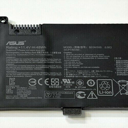 ASUS B31N1535 Battery ZenBook UX310 UX310UA UX310UQ UX410UA UX410UQ 3ICP7/60/81 0B200-02020000