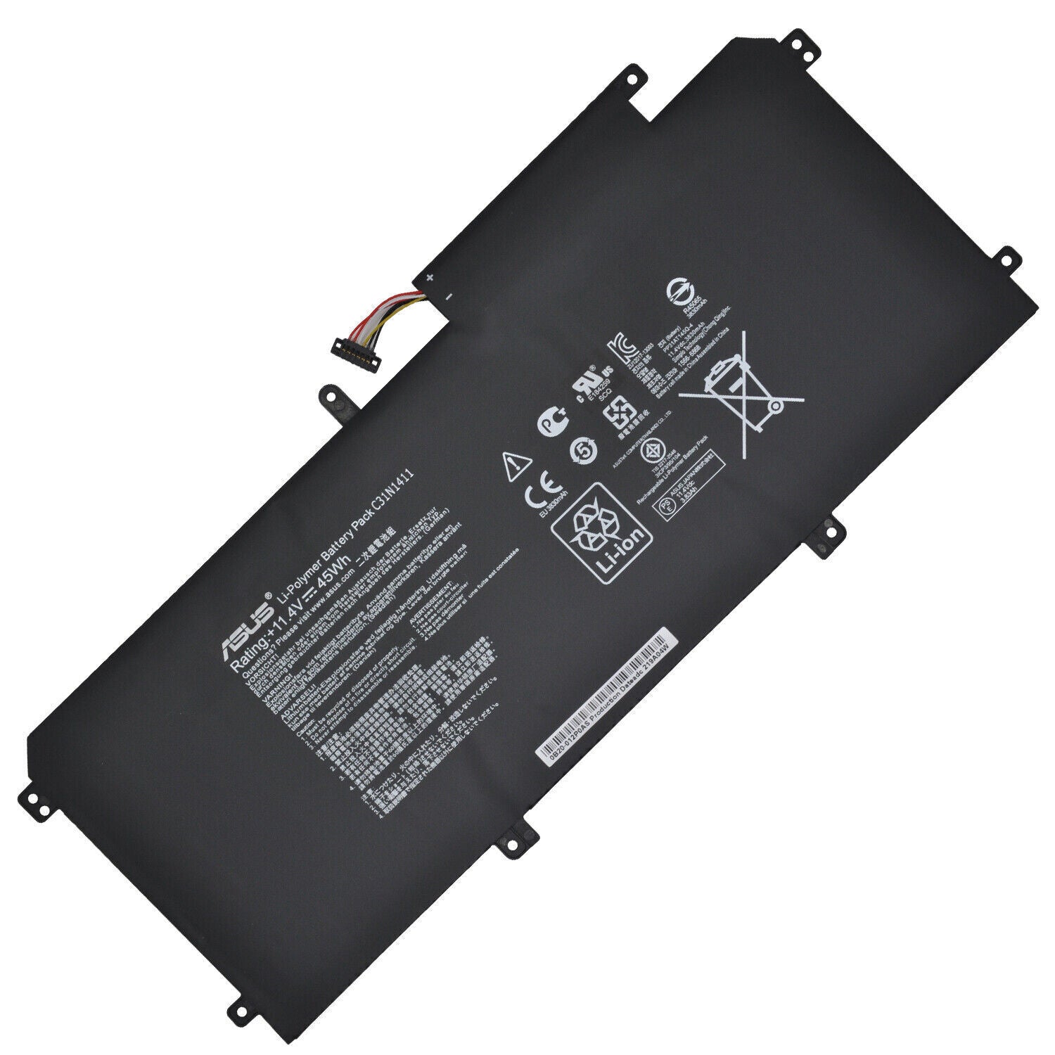 ASUS C31N1411 Battery UX305CA UX305F UX305FA UX305UA UX305L UX305LA 0B200-01180000