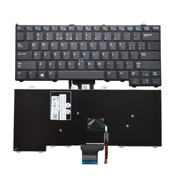 Dell 4G6VR New Keyboard US English Non-BL Latitude E7240 E7420 E7440 04G6VR NSK-LD0UC PK130VN3A00