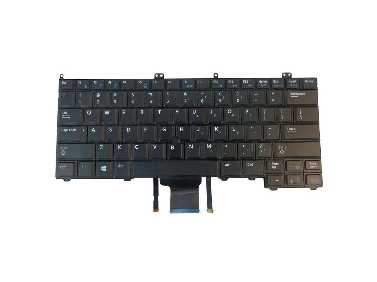 Dell 8PP00 New Keyboard US English Backlit Latitude E7240 E7440 RXKD2 RXKD2 NSK-LD0BC PK130VN1B00 
