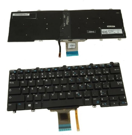 Dell 9JK9V Keyboard CA Backlit Latitude 5250 7250 E5250 E5270 E7250 E7270 09JK9V NSK-LMABC PK131301B09