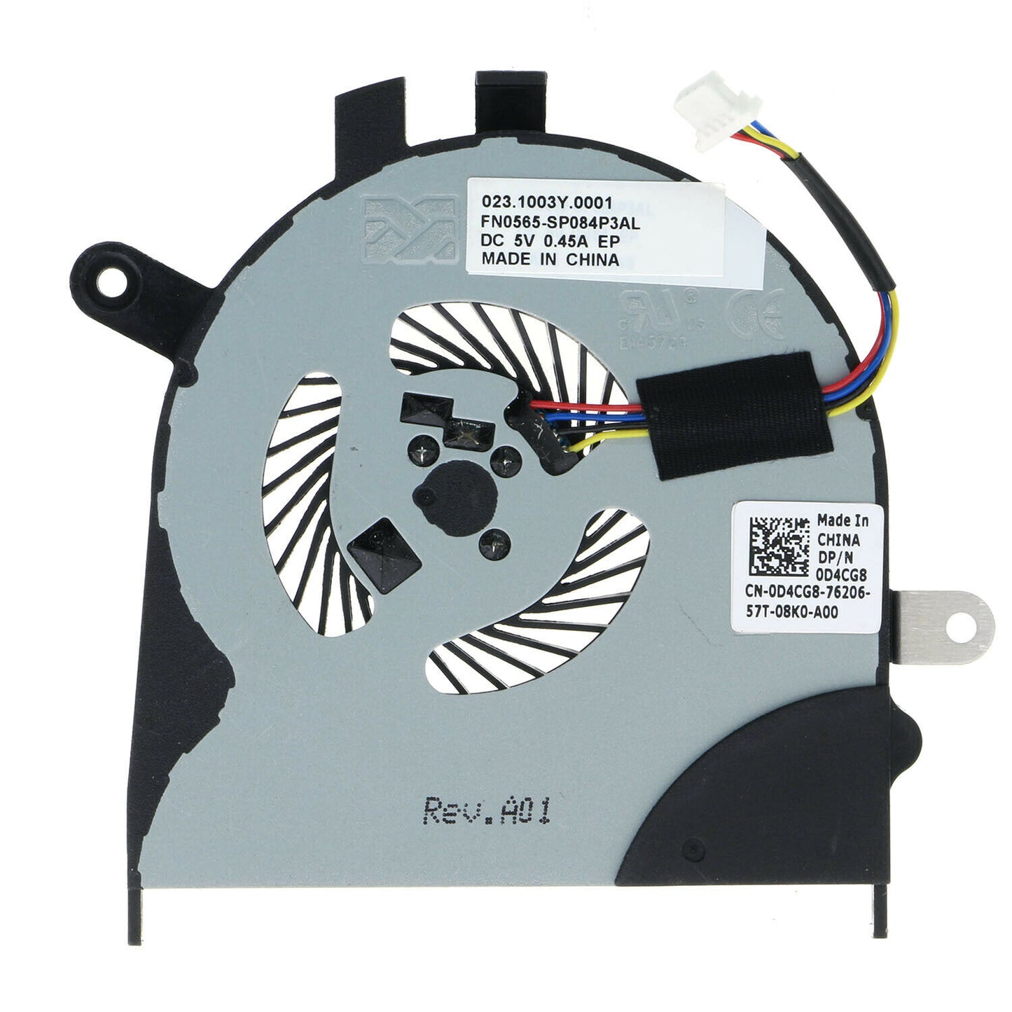 Dell D4CG8 CPU Fan Inspiron 13 7353 7359 7543 13-7353 13-7359 13-7543 0D4CG8 023.1003Y.0001