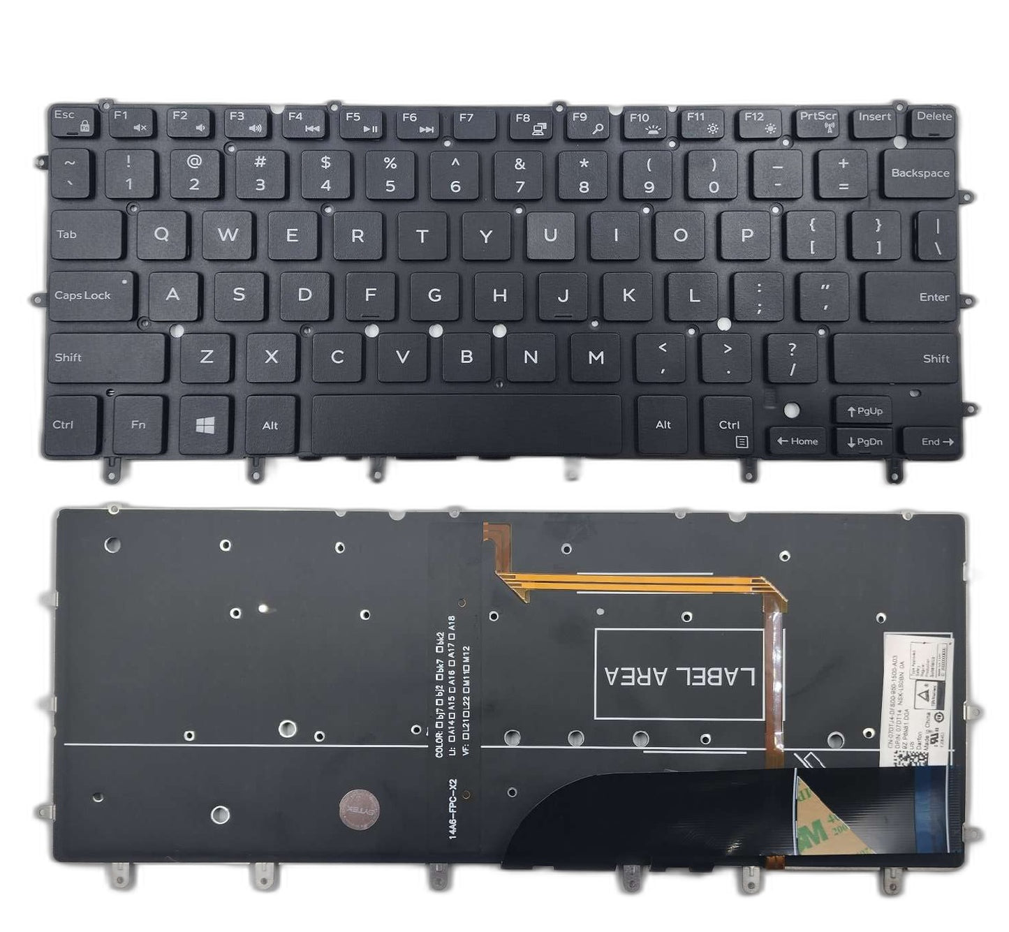 Dell DKDXH Keyboard Inspiron 15 7547 7548 7352 XPS 13 9343 9350 9360 4XVX6 NSK-LS0BC NSK-LS0BW 0DKDXH