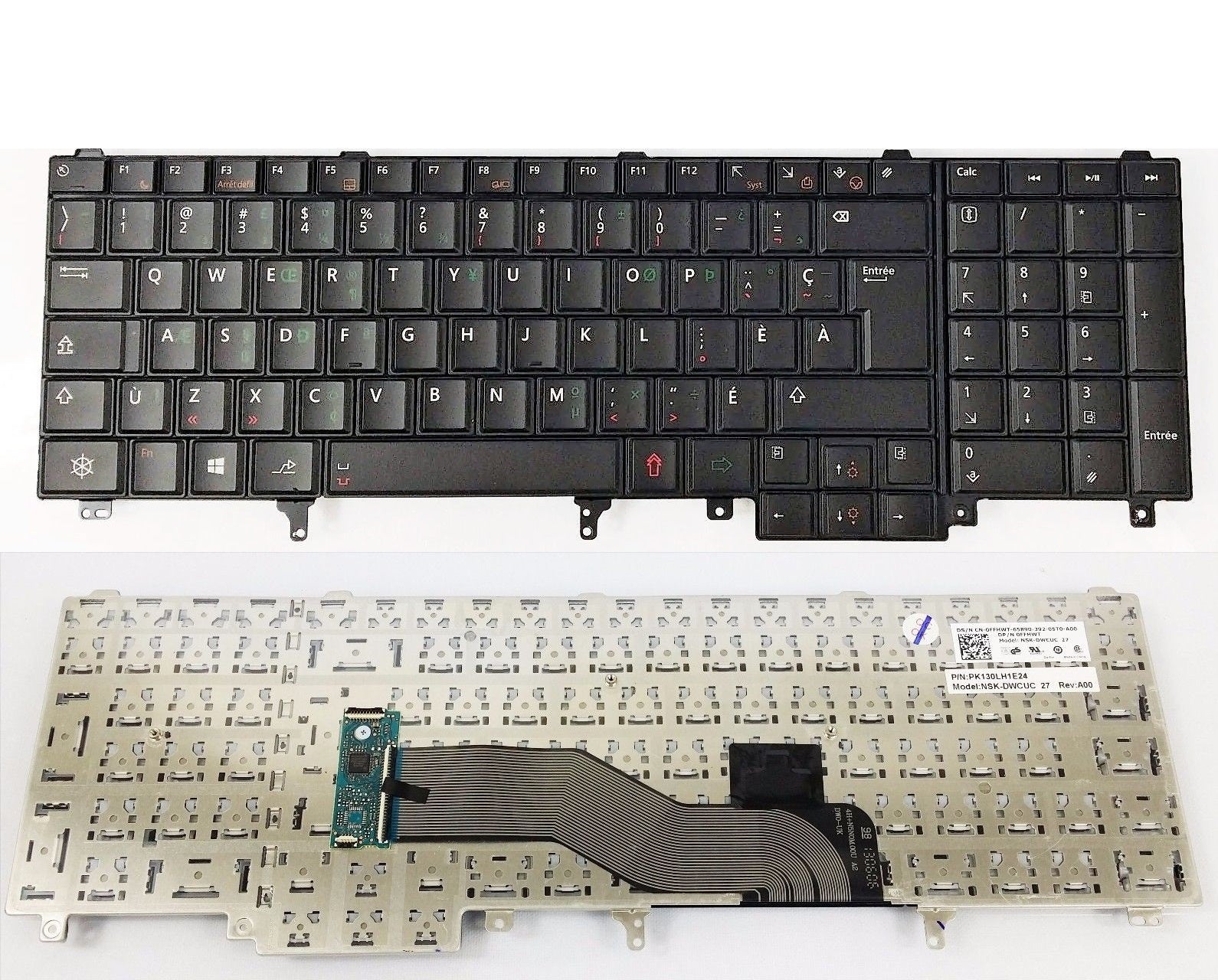 Dell FFHWT New Keyboard French Canadian Latitude E5530 0FFHWT NSK-DWCUC PK130LH1E24