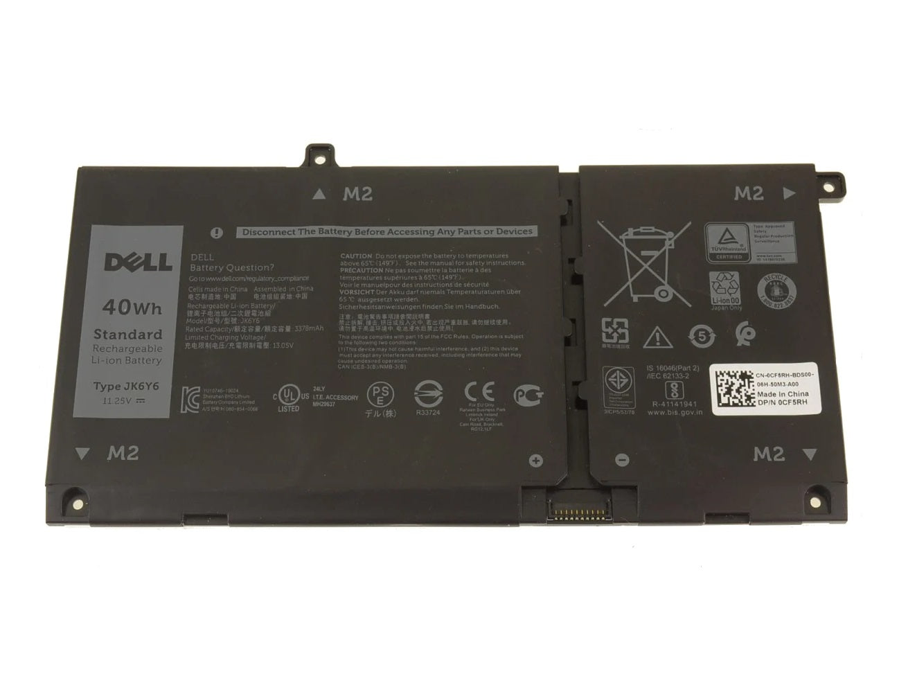 Dell JK6Y6 New Genuine Battery Inspiron 7300 7500 2-In-1 Latitude 3410 3510 9077G C5KG6 CF5RH H5CKD TXD03