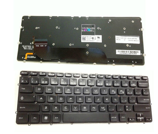 Dell MXR46 New Keyboard French CA BL XPS 12 L221X 13 9333 L321x L322x V128725AS1 AED13K00110 AED13K0C010