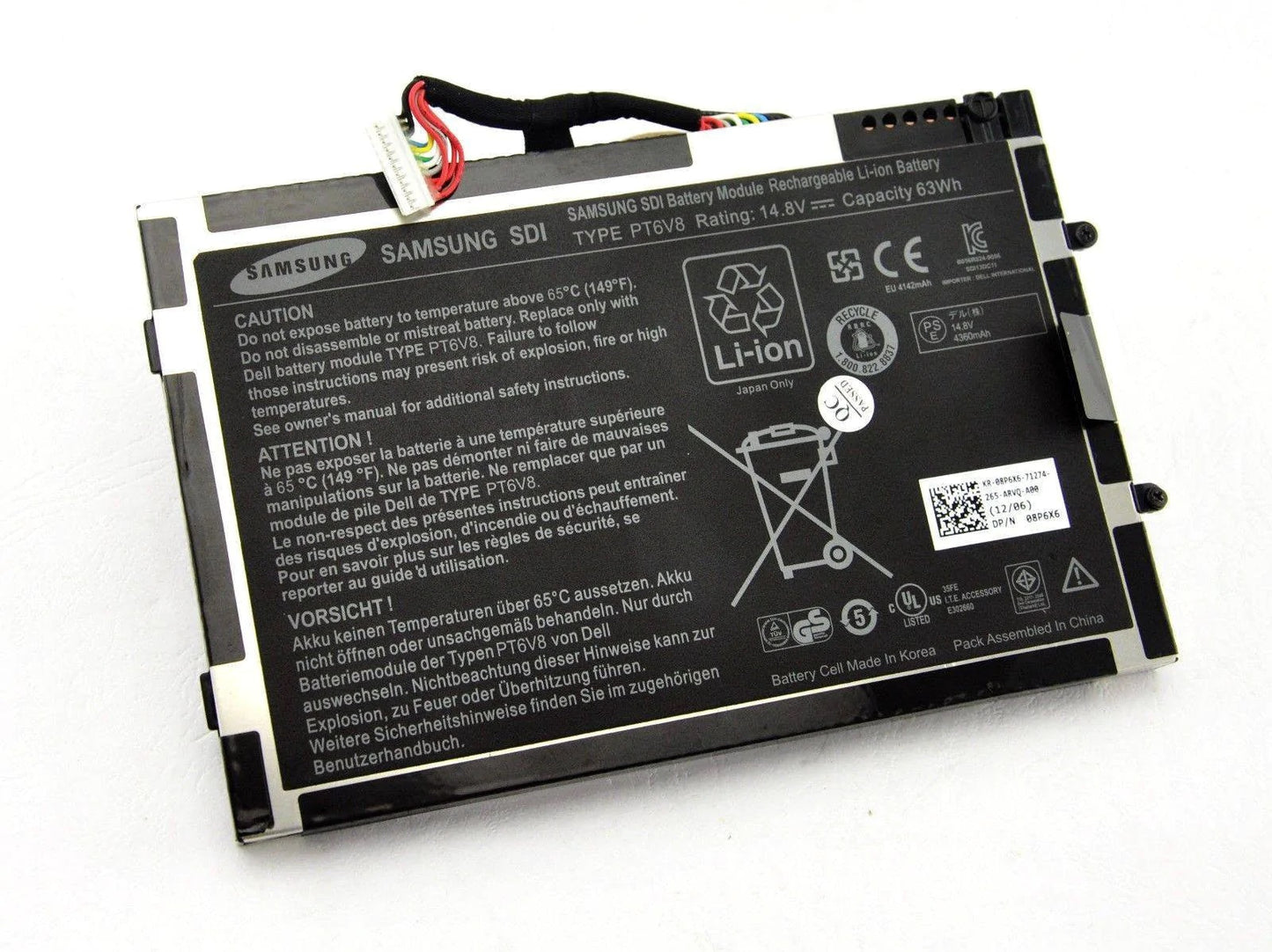 Dell PT6V8 New Genuine Battery Pack Alienware M11x R1 R2 R3 M14x R1 R2 8P6X6 DKK25 T7YJR 0PT6V8