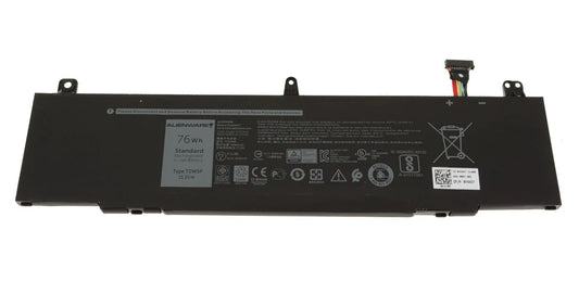 Dell TDW5P New Genuine Battery Pack 76Wh Alienware 13 R3 13R3 ALW13C 4RRR3 JFWX7 V9XD7 0TDW5P