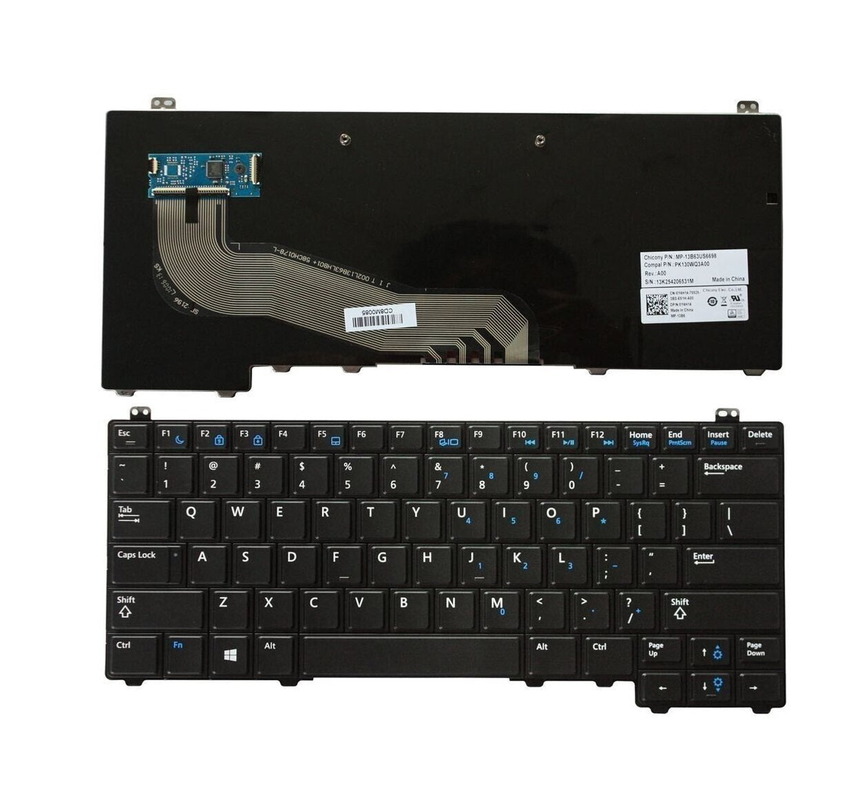 Dell Y4H14 New Keyboard US English Non-BL No Pointer Latitude E5440 0Y4H14 PK130WQ3A00 MP-13B63US6698