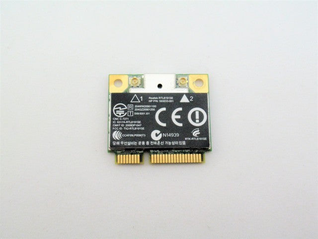 HP 593033-001 Wireless WIFI WLAN Network Card Mini PCI-E 802.11bgn RTL8191SE 593533-001