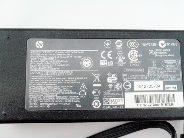 HP 609941-001 AC Adapter EliteBook 8570w Pavilion DV3 DV4 DV5 DV6 DV7