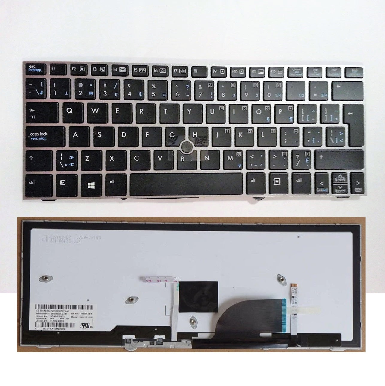 HP 693363-DB1 New Keyboard English/French Canadian BL EliteBook 2170p 707877-DB1 705614-DB1