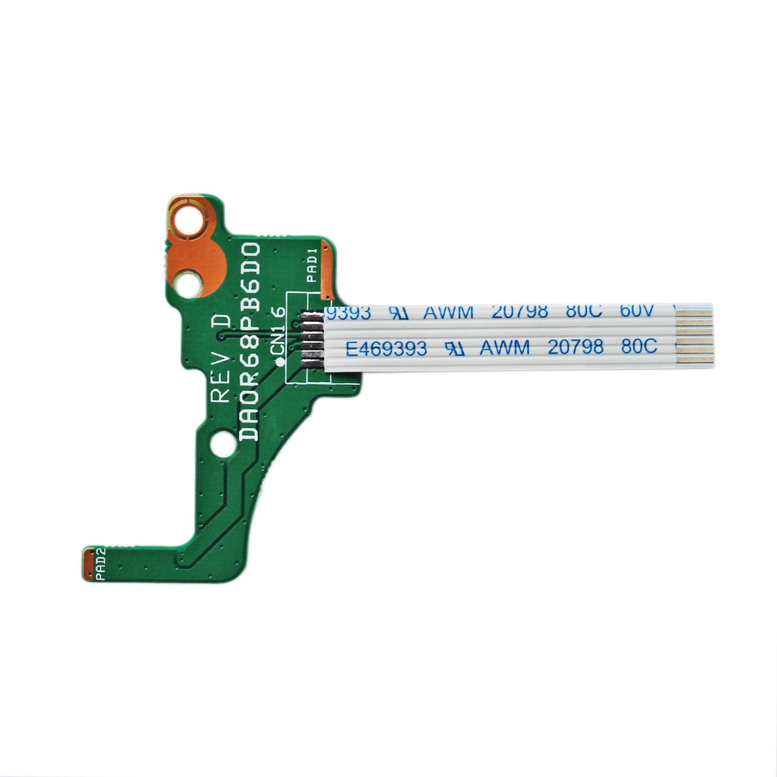 HP 720673-001 Power Button Board with Cable Pavilion 17-E DA0R68PB6D0