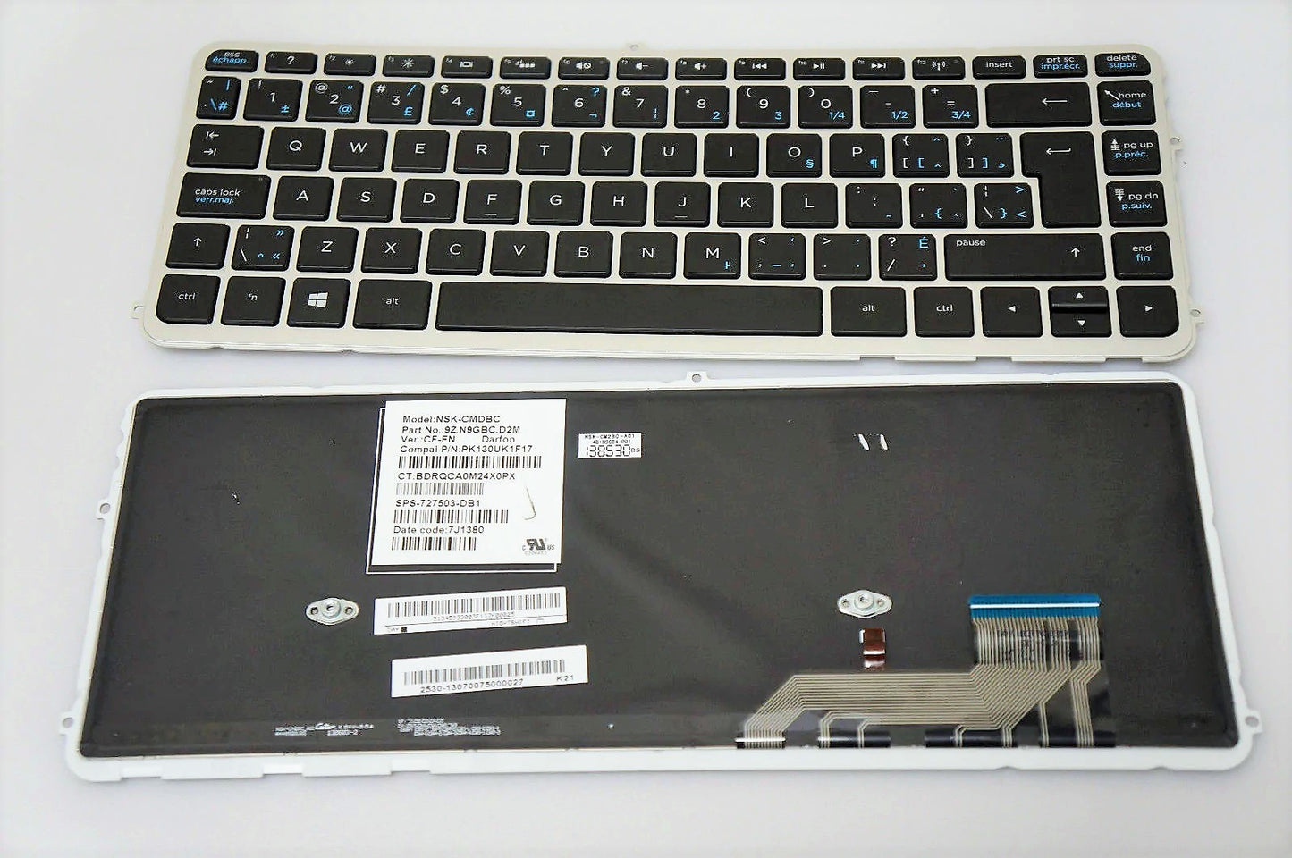 HP 727503-DB1 New Keyboard Canadian Backlit ENVY 14-K 14T-K NSK-CMDBC