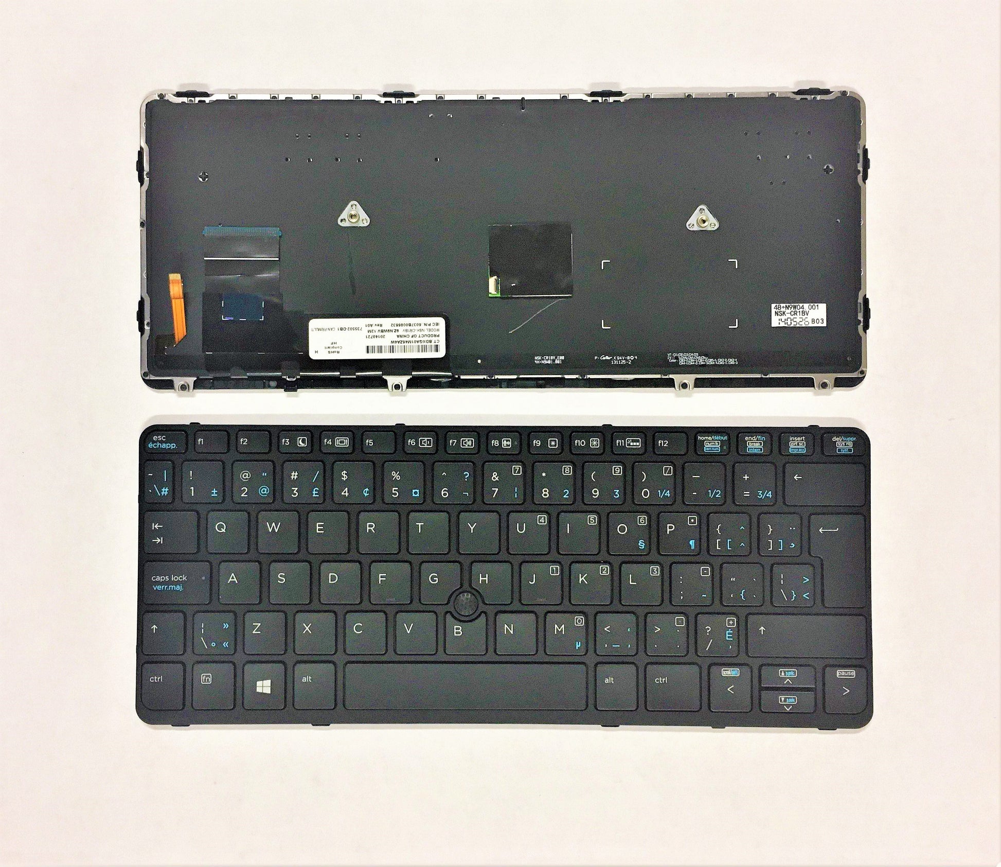 HP 735502-DB1 New Keyboard Canadian BL EliteBook 720 725 820 G1 G2