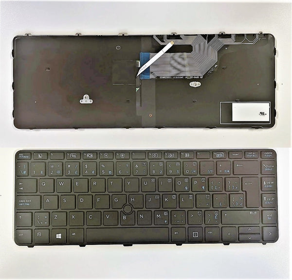 HP 840801-DB1 New Keyboard Canadian Backlit ProBook 640 645 G2 G3