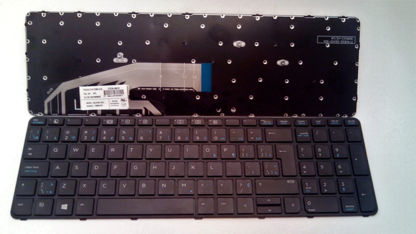 HP Laptop Keyboard English/French Canadian Non-Backlit No Pointer for ProBook 650 655 G2 G3 831021-DB1 841136-DB1 New