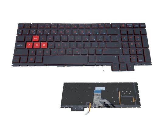 HP Laptop Keyboard English/French Canadian Bilingual Backlit for Omen 15-CE 15T-CE Series SG-87900-86A 929479-DB1 New