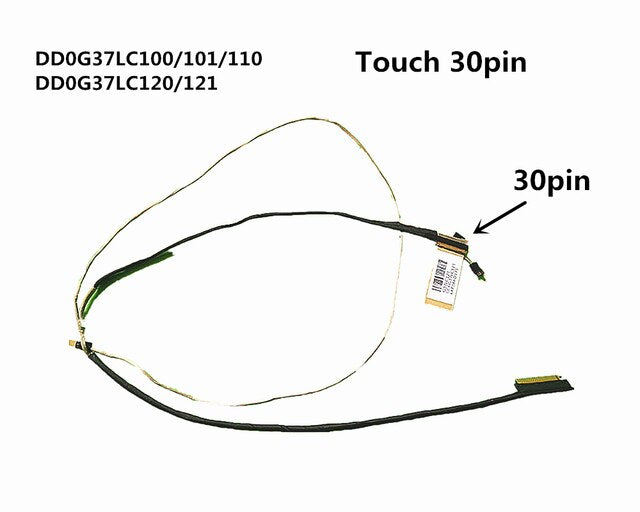 HP Laptop LCD LED Display Touch Screen Video Cable for Omen II 17-W Pavilion 17-AB DD0G37LC110 DD0G37LC120 DD0G37LC121 DD0G37LC101 DD0G37LC100 New 30-Pin