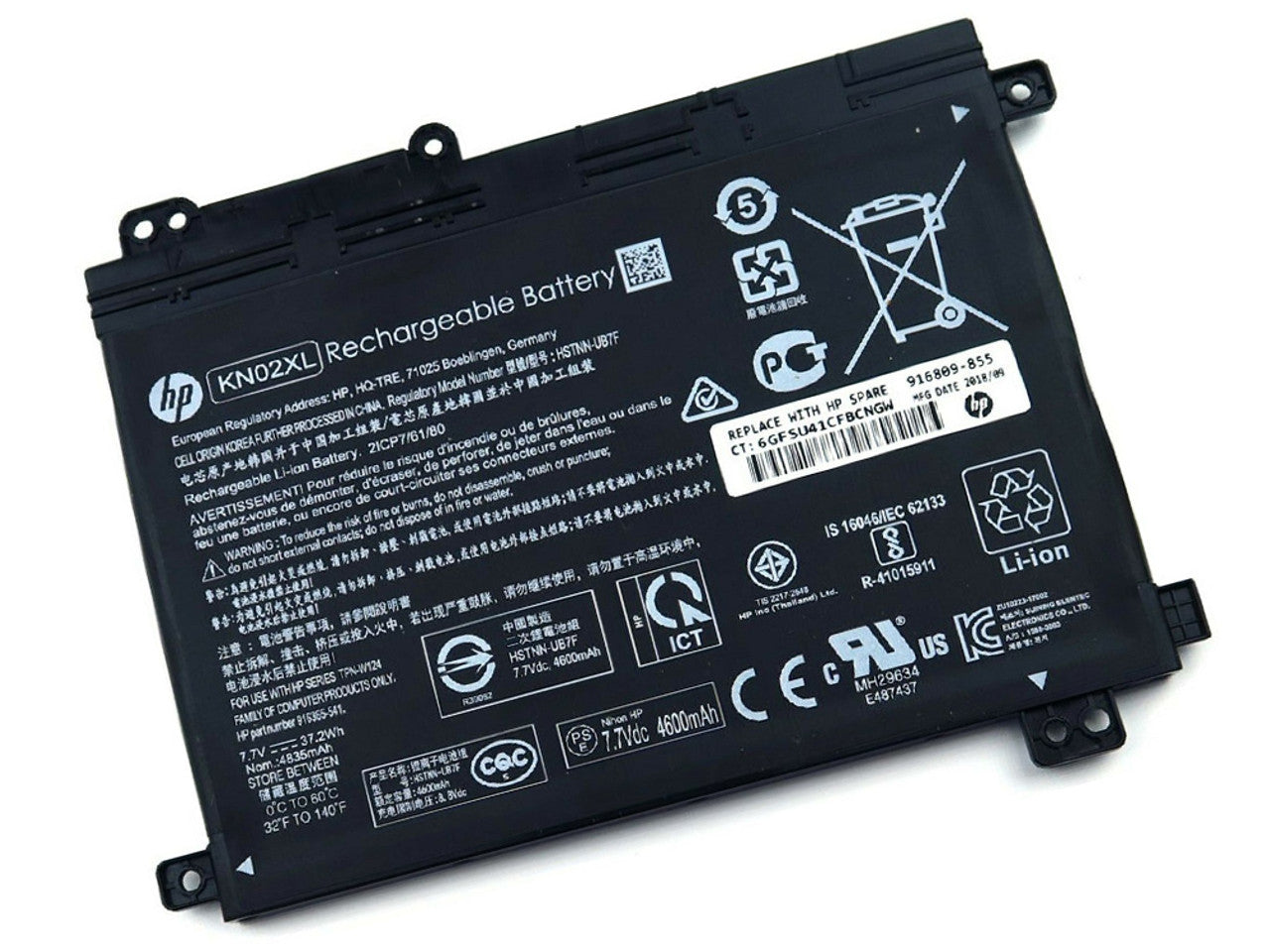 HP KN02XL New Genuine Battery 37.2Wh Pavilion x360 Convertible 11-AD KN02037XL 916365-421 916365-541 916809-855