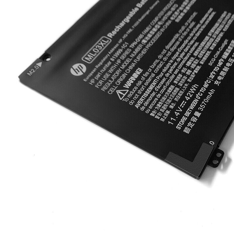 HP ML03XL Genuine Battery Pack Spectre X2 Detachable 12-A ML03042XL 813999-1C1 814060-850 814277-005