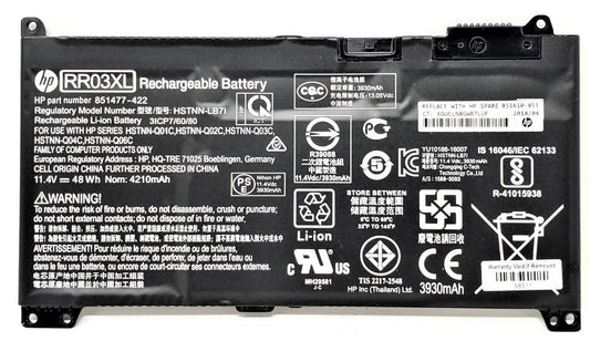 HP RR03XL New Genuine Battery Pack 48Wh ProBook 430 440 450 455 470 G4 851477-421 851477-541 851477-831 851477-832