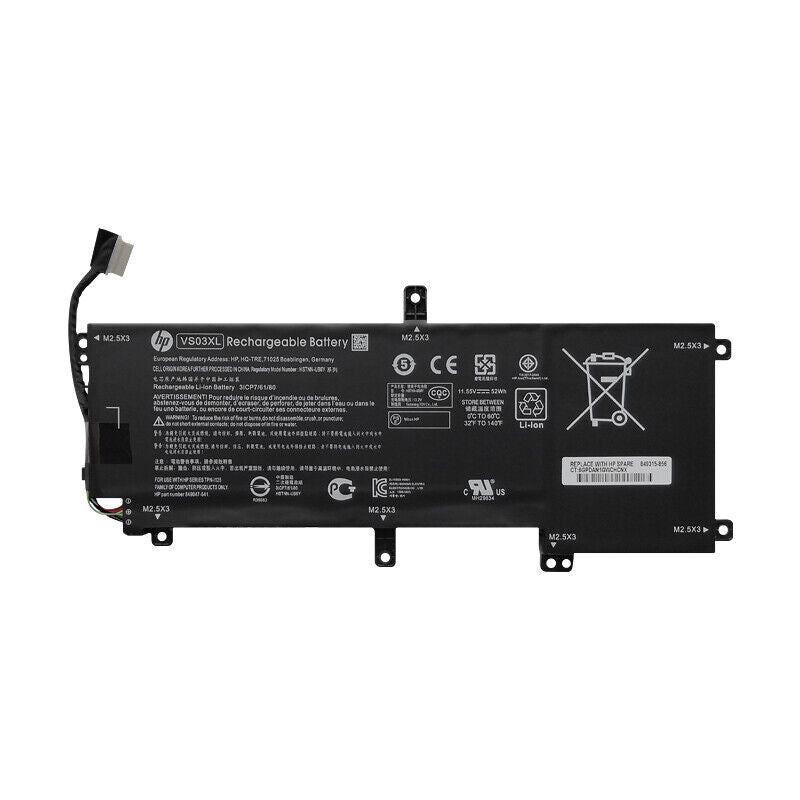 HP VS03XL New Genuine Battery Pack 52Wh ENVY 15-AS HSTNN-UB6Y TPN-I125 849047-541 849313-850