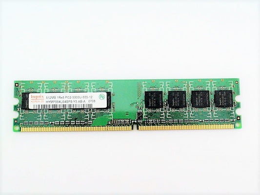 Hynix HYMP564U64BP8-Y5 Used Memory Module RAM DIMM 512MB PC2-5300U 1RX8 667Mhz Desktop Computer