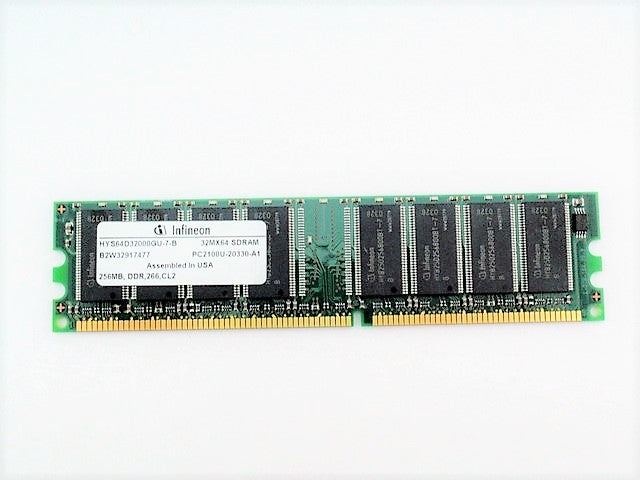 Infineon HYS64D32000GU-7-B Memory RAM DIMM 256MB PC2100U 266Mhz CL2.5