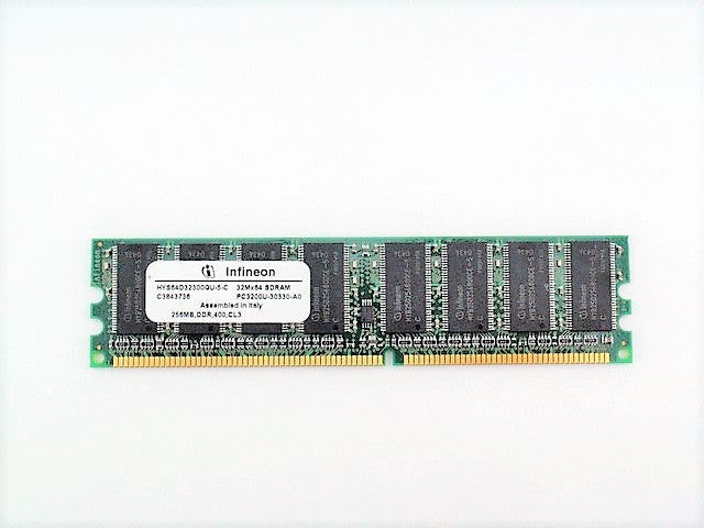 Infineon HYS64D32300GU-5-C Memory RAM DIMM 256MB PC3200U 400Mhz CL3