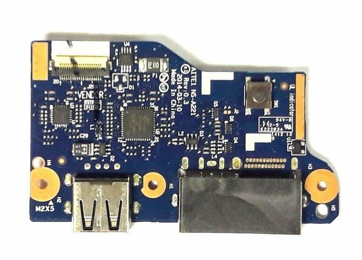 Lenovo 00HT632 DC Power Jack USB Port Board ThinkPad Edge E550 E555 NS-A221