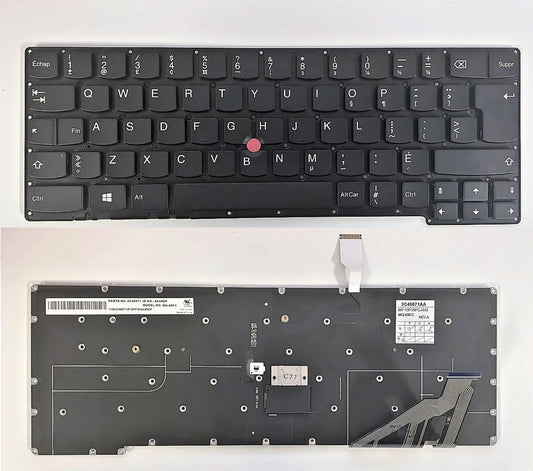 Lenovo 0C45071 Keyboard FR CA BL ThinkPad X1 Carbon 20A7 20A8 G2 Only MQ-69FC