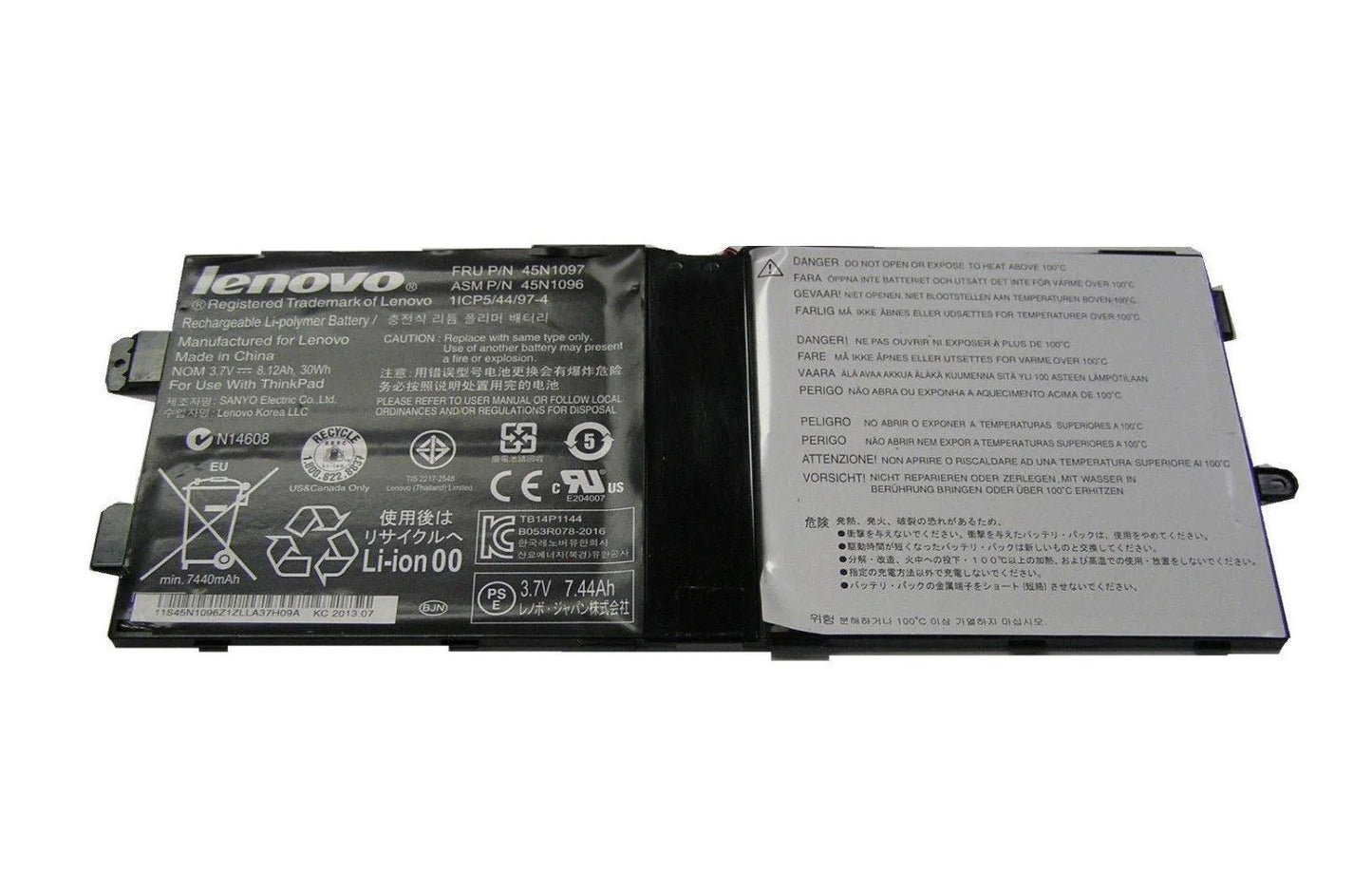 Lenovo 45N1097 New Genuine Battery Pack 30Wh ThinkPad Tablet 2 10.1" 45N1096 45N1098 45N1099