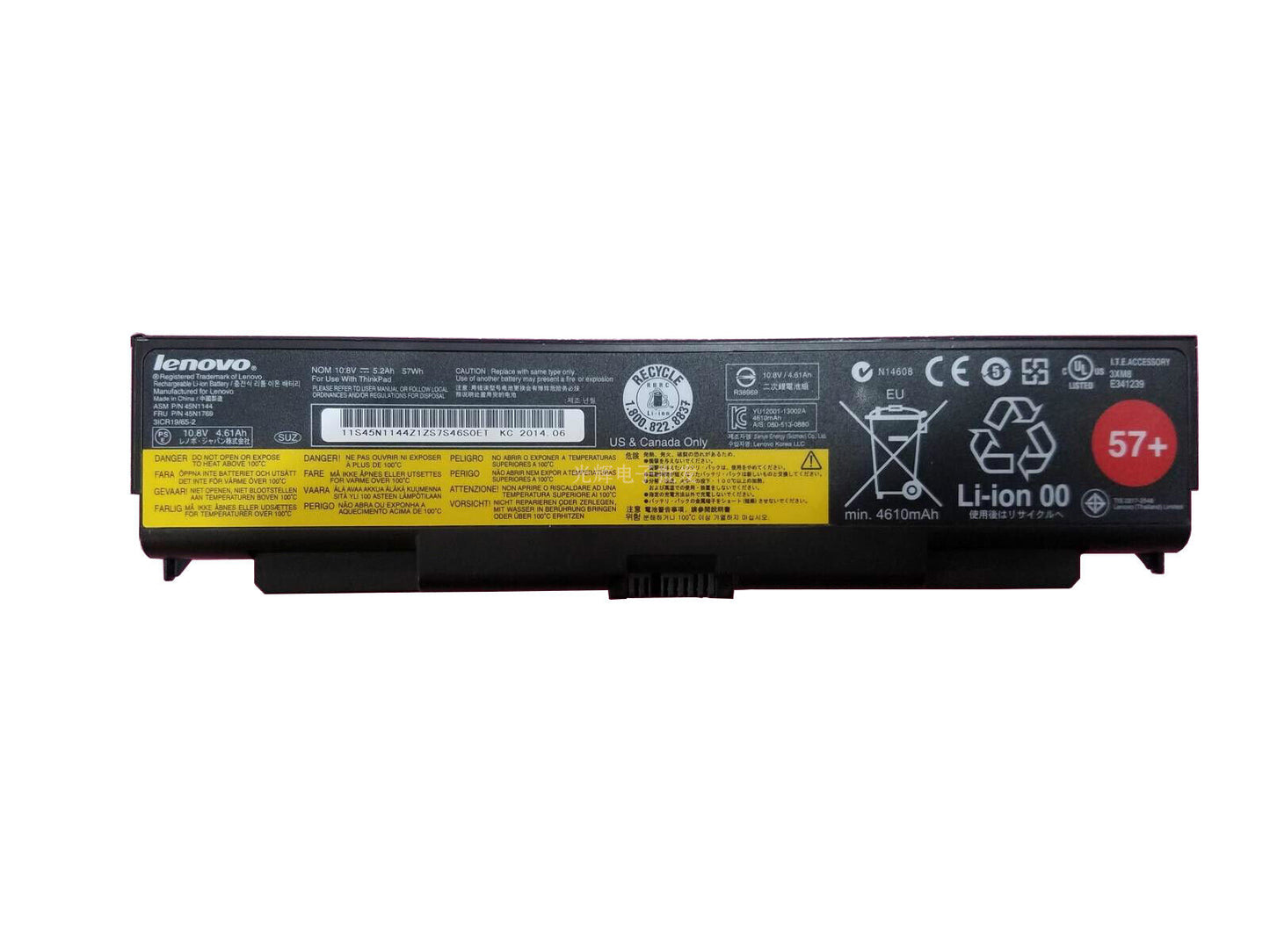 Lenovo 45N1145 Battery Pack ThinkPad L440 L540 T440p T540p W540 W541 45N1161 45N1162 45N1163 0C52863 45N1145