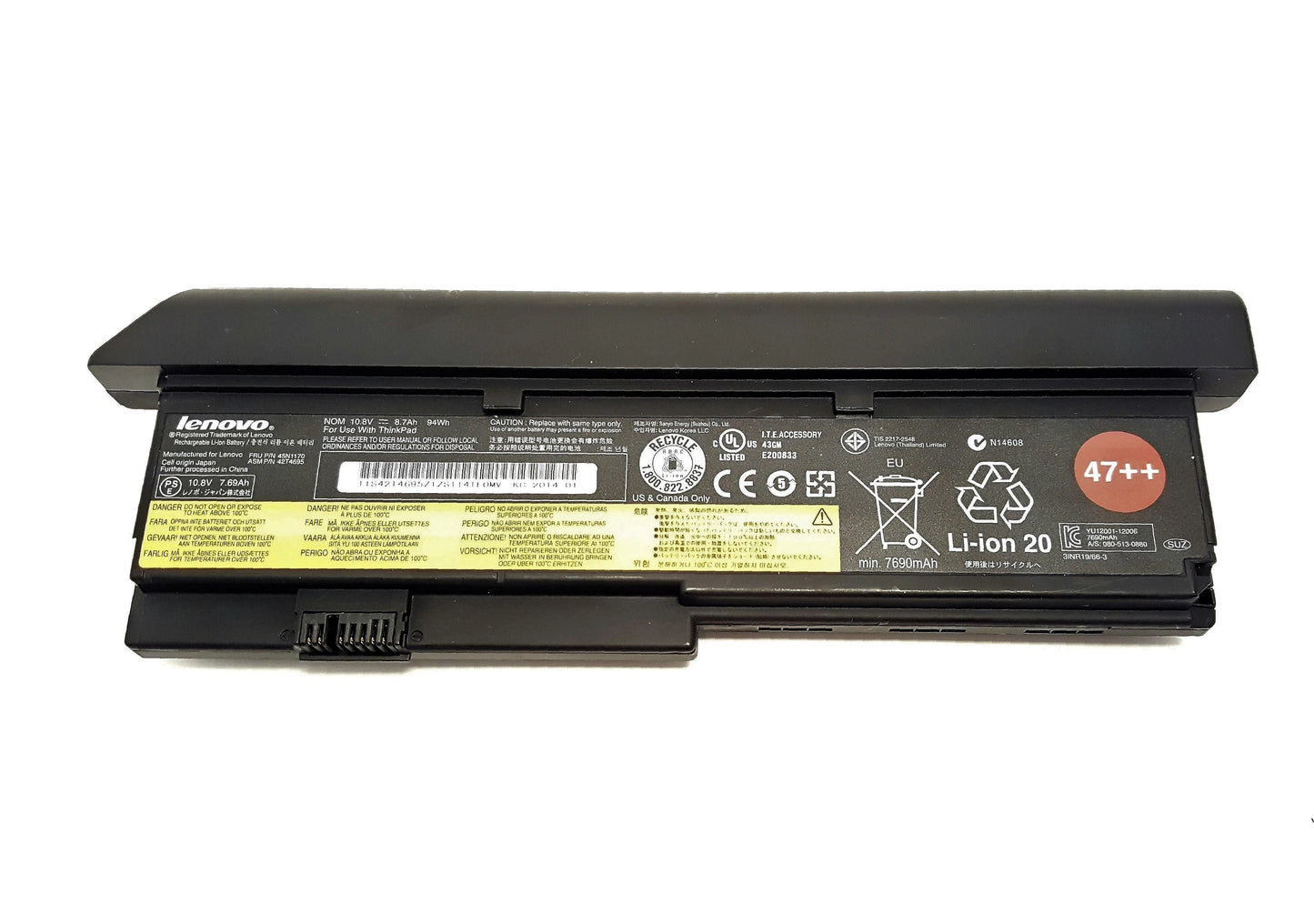 Lenovo 45N1170 Genuine Battery ThinkPad X200 X200s X201 X201i X201s 42T4695 45N1170