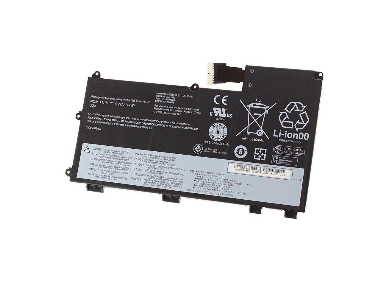 Lenovo L11N3P51 New Battery Pack ThinkPad T430U V490U V490UA V590U L11S3P51 45N1088 45N1089 45N1090