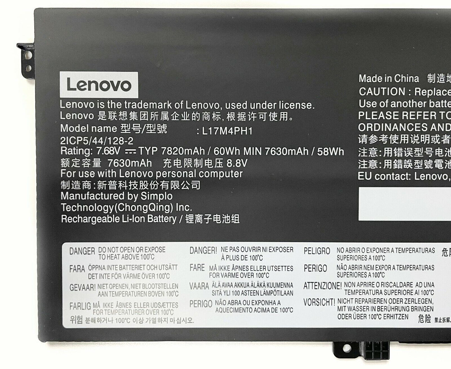Lenovo L17C4PH1 New Genuine Battery Yoga 7 Pro 13 Pro-13IKB C930-13IKB L17M4PH1 L17M4PH2