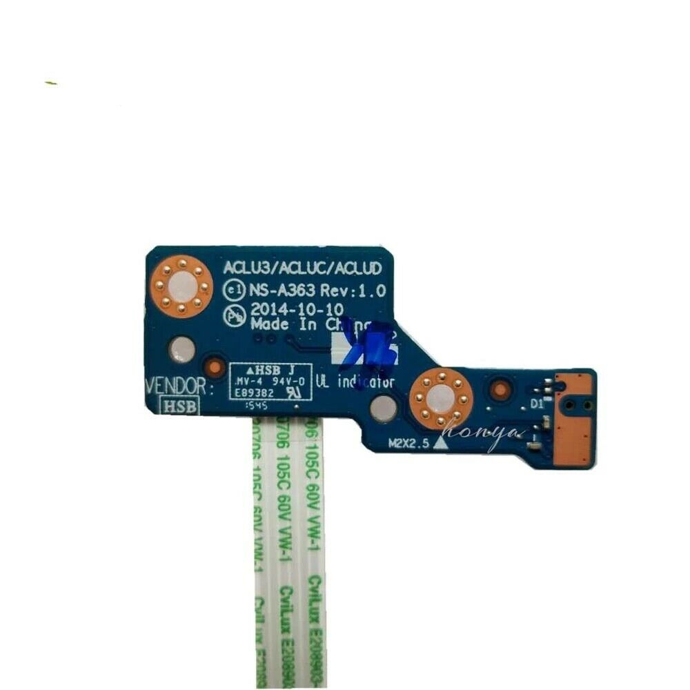 Lenovo NS-A363 Power Button Board G40 G50 Z40-70 Z50-30 Z50-70 Z50-75 NBX00019V00 NS-A272 NS-A273